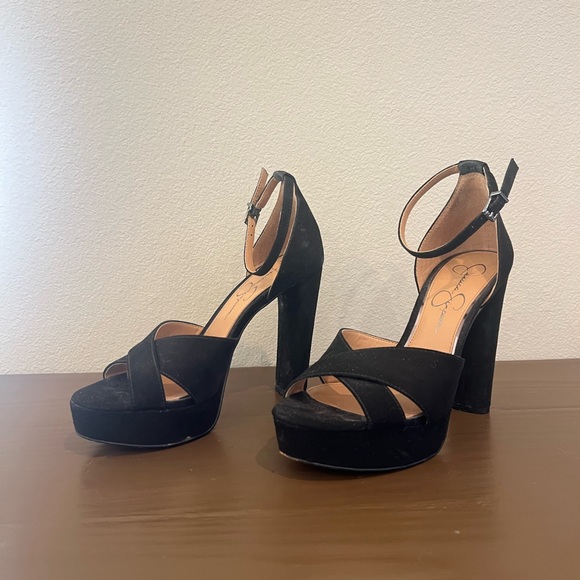 Jessica Simpson Open Toed Heels Size 7 - Picture 1 of 3